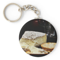 Brie Cheese And Crackers Key Chains