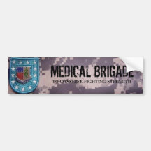 brigade1, MEDICAL BRIGADE, TO CONSERVE FIGHTING... Bumper Sticker