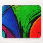Bright Abstract Groovy Art Mouse Mat