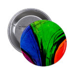 Bright Abstract Groovy Art Pin