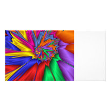 Bright abstract photo card
