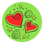 Bright and Breezy Hearts Stickers