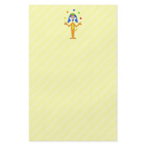 Bright and Colourful Cartoon Dog Juggling. Flyer Design