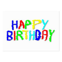 Bright and Colourful. Happy Birthday.