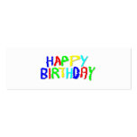 Bright and Colourful. Happy Birthday. Business Cards