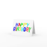 Bright and Colourful. Happy Birthday.