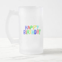 Bright and Colourful. Happy Birthday. Mug