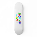 Bright and Colourful. Happy Birthday. skateboards