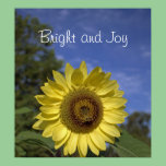Bright and joy perfect sunflower in blue sky. posters