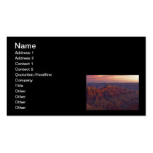 Bright Angel Sunset Business Card Templates