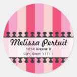 Bright Awnings Pink Address Sticker