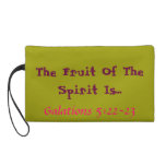 Bright bagette Fruit of the spirit verse! Wristlet