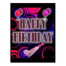 Bright Birthday Celebration Postcard