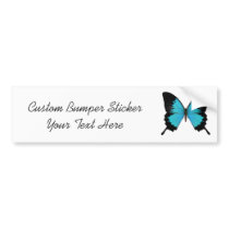 Bright Blue & Black Butterfly Original Colours