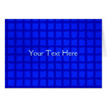 Bright Blue Lattice Pattern Card