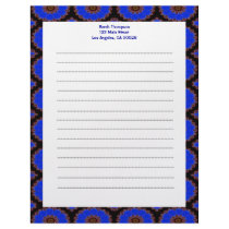 bright blue pattern