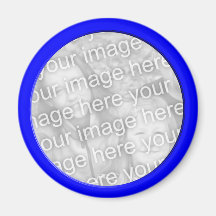 bright blue photo frame refrigerator magnets