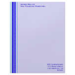Bright blue stripe on pastel professional business