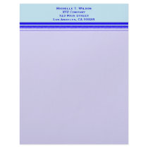 Bright blue stripe on pastel professional business