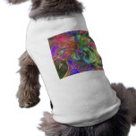 Bright Burst of Colour – Salmon & Indigo Deva Dog Tee Shirt