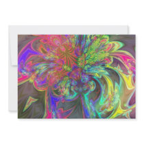 Bright Burst of Colour – Salmon & Indigo Deva Invites