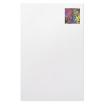 Bright Burst of Colour – Salmon & Indigo Deva Personalized Stationery