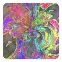Bright Burst of Colour – Salmon & Indigo Deva Stickers