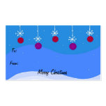 Bright Christmas Ornament Gift Tag Business Card