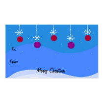 Bright Christmas Ornament Gift Tag