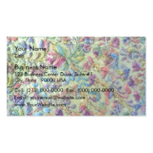 Bright coloured mexican dress business card