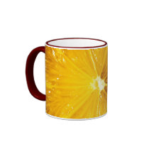 Bright Colourful Lemon Close Up Mug