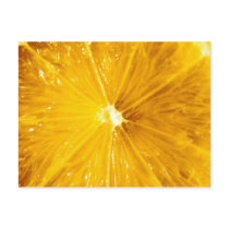 Bright Colourful Lemon Close Up Post Cards