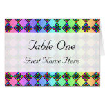 Bright Colourful Stained Glass Style Pattern. Cards