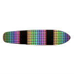 Bright Colourful Stained Glass Style Pattern. Skateboard Deck