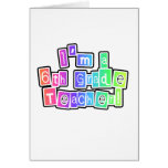 Bright Colours 6th Grade Teacher Tshirts and Gifts Greeting Card
