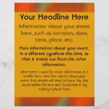 Bright Colours All Purpose Flyer