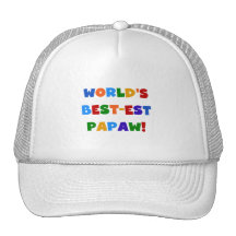 Bright Colours Best-est Papaw Tshirts and Gifts Hat