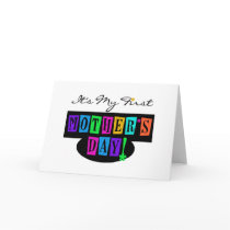 Bright Colours First Mother's Day T-shirts and Gif