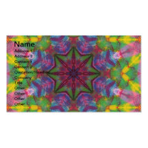 Bright Colours Paint Mandala Business Card