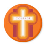 Bright Courage Cross Magnet