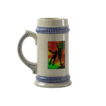 Bright Court Lights and Basketball Duo Mugs