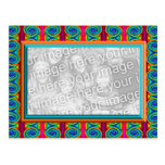 bright curls photo frame post cards
