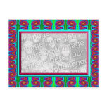 bright curls photo frame postcard