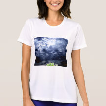 Bright&Dark Storm Over Glowing Treetop 2 by KLM Tee Shirt
