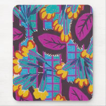 Bright Deco Floral Mouse Pad