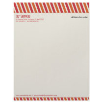 Bright Diagonals Letterhead