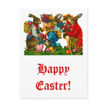 Bright Easter Bunnies Post Card
