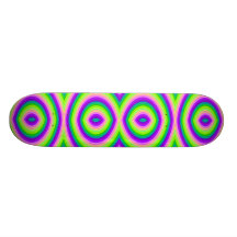 "Bright Enough For You?" Abstract Pattern Skateboard Deck