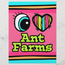 Bright Eye Heart I Love Ant Farms Flyer
