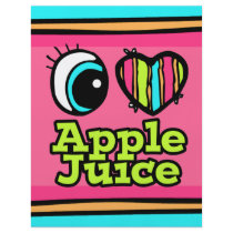 Bright Eye Heart I Love Apple Juice Personalized Flyer